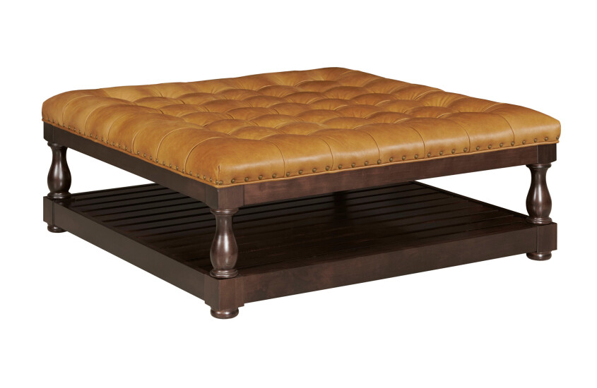COPELAND COCKTAIL OTTOMAN - LEATHER Primary Select