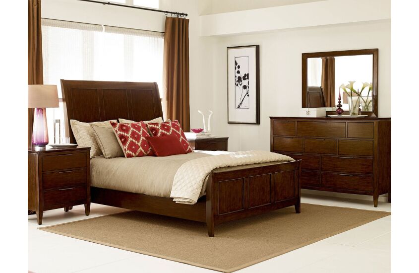 CARIS SLEIGH KING BED - COMPLETE Room 2