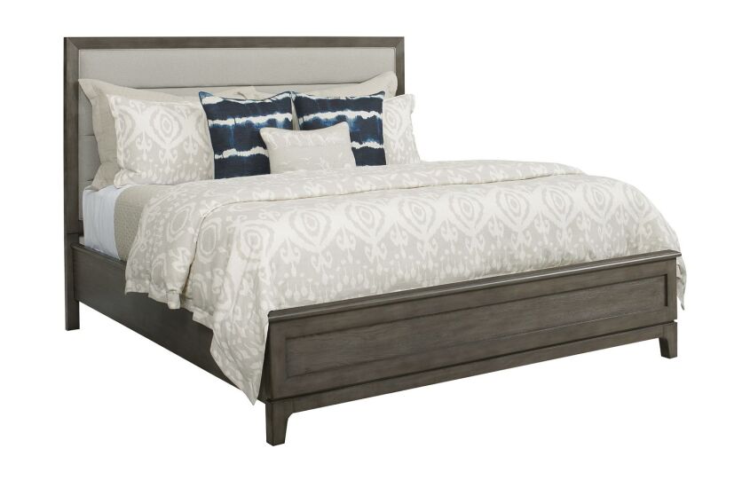 ROSS KING UPHOLSTERED PANEL BED - COMPLETE Primary