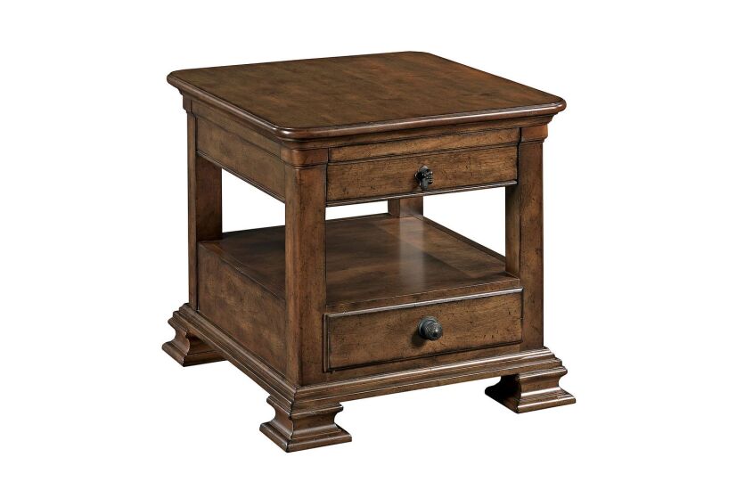 PORTOLONE RECTANGULAR END TABLE W/DRAWER 19