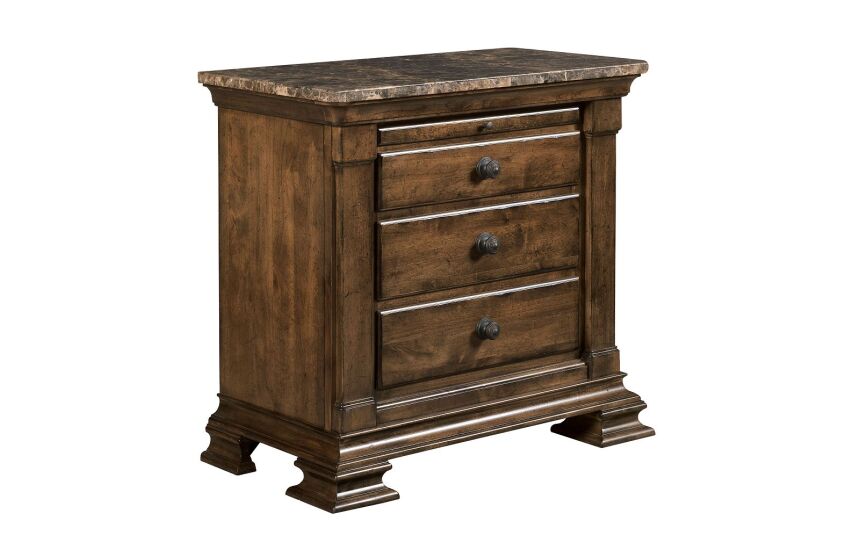 PORTOLONE BACHELORS CHEST W/MARBLE TOP 36