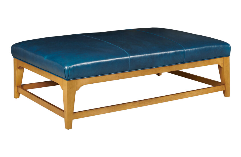 JENNINGS RECTANGULAR COCKTAIL OTTOMAN - LEATHER