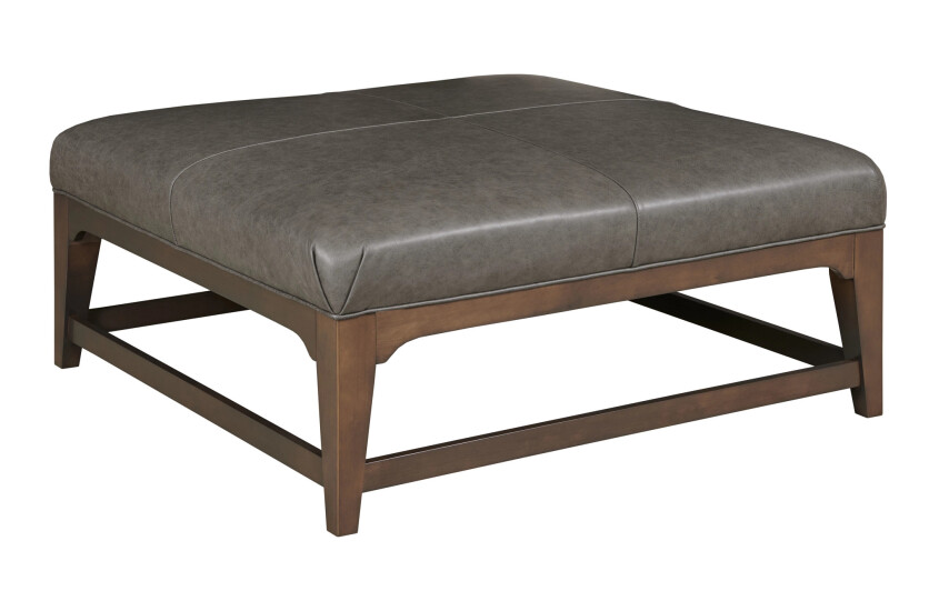 JAMISON SQUARE COCKTAIL OTTOMAN - LEATHER Primary Select