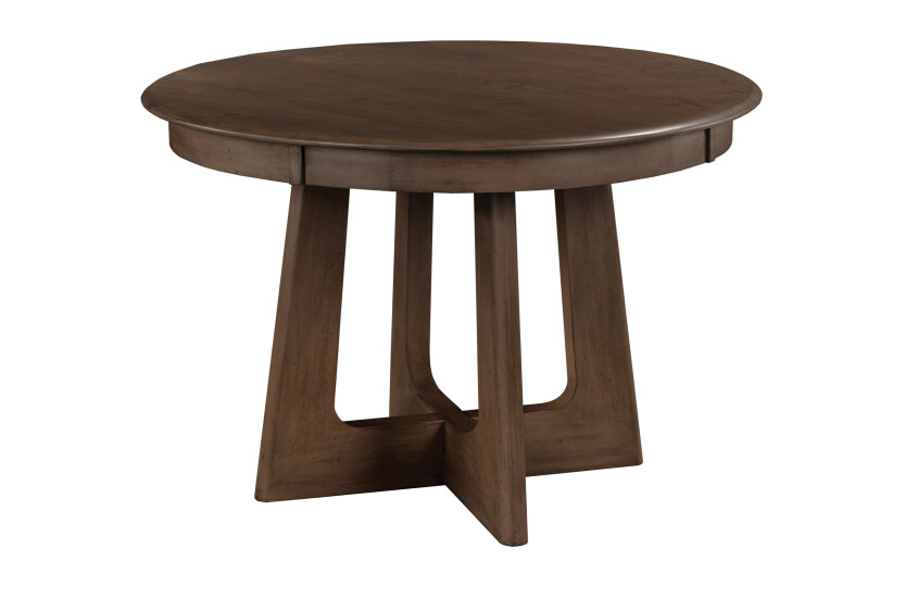 44 ROUND PEDESTAL TABLE, MOCHA 1