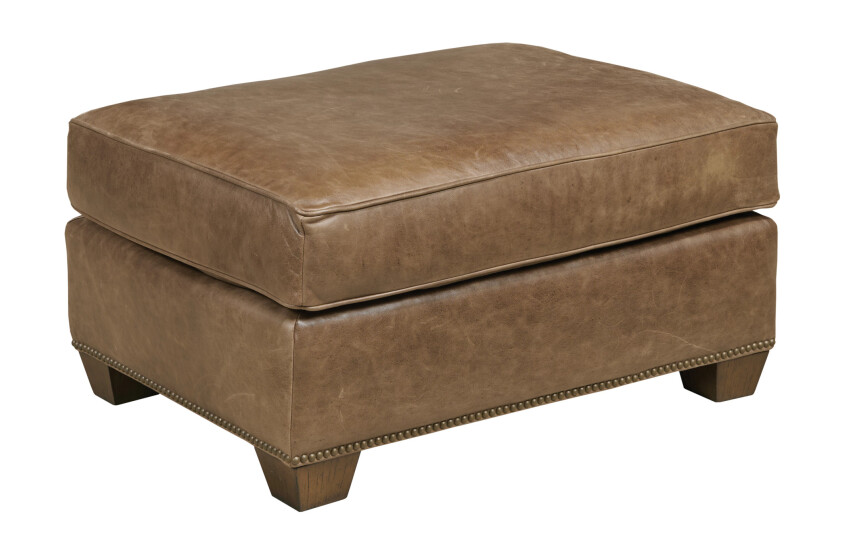 EDISON OTTOMAN - LEATHER 125