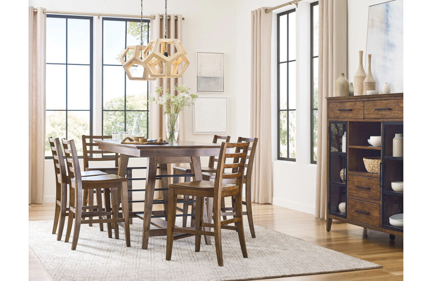 ZANE COUNTER HEIGHT TRESTLE TABLE Room Scene 1