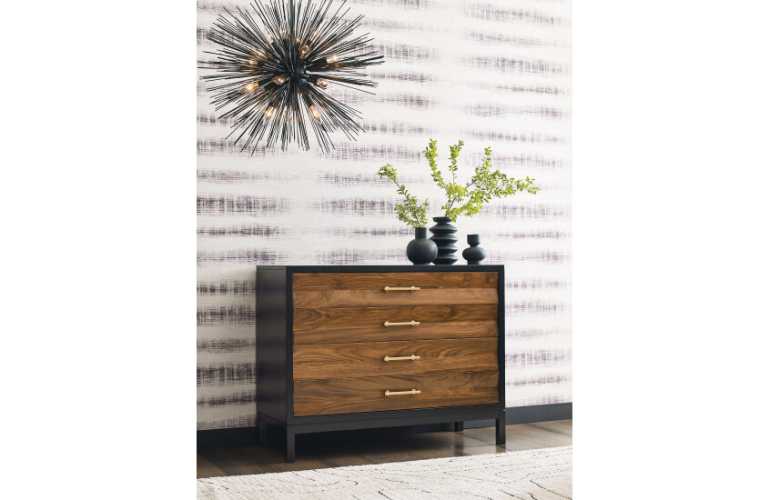 BACKBAY ACCENT CHEST - BLACK Room Scene 1