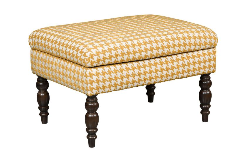 SMALL COCKTAIL OTTOMAN-TURNED LEG