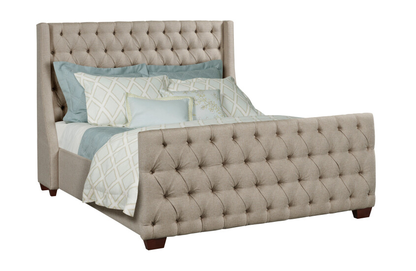 MIA QUEEN UPHOLSTERY BED - COMPLETE