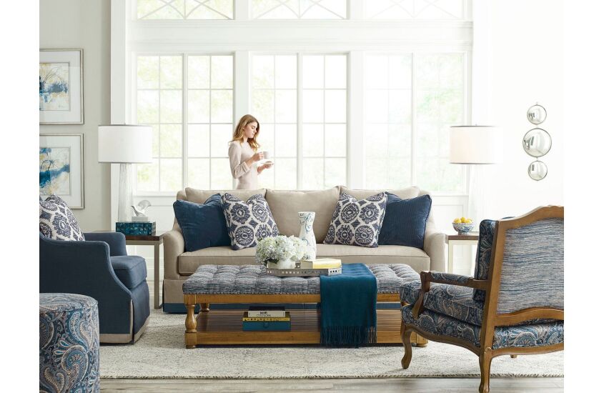 PEARCE RECTANGULAR TUFTED OTTOMAN Room