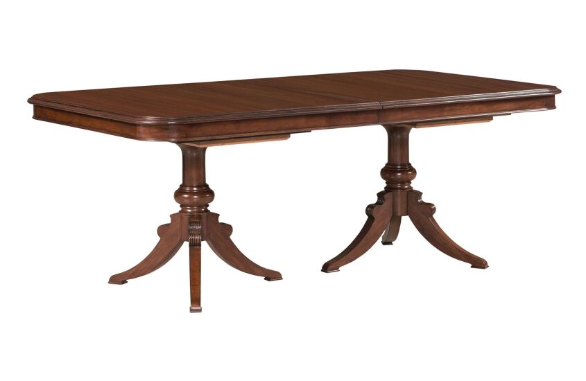DOUBLE PEDESTAL DINING TABLE - COMPLETE