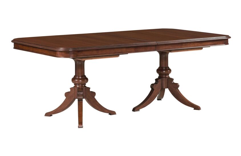 DOUBLE PEDESTAL DINING TABLE - COMPLETE 673