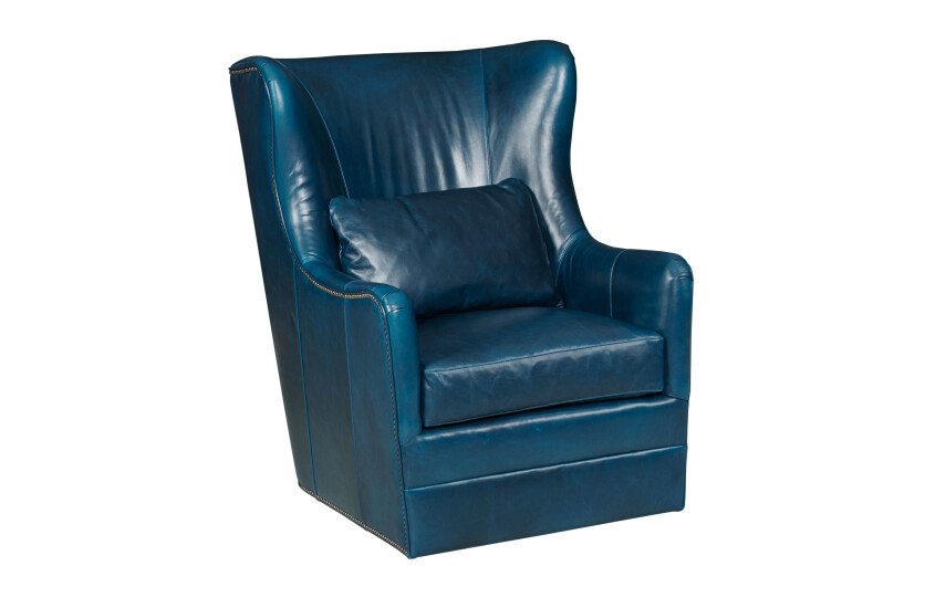 ASHER SWIVEL CHAIR - LEATHER 0