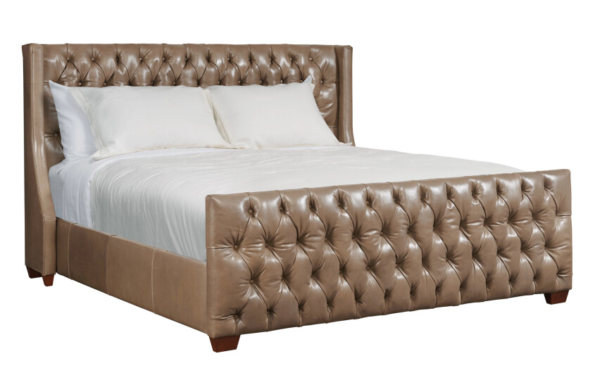 MIA KING UPHOLSTERY BED - LEATHER - COMPLETE 133