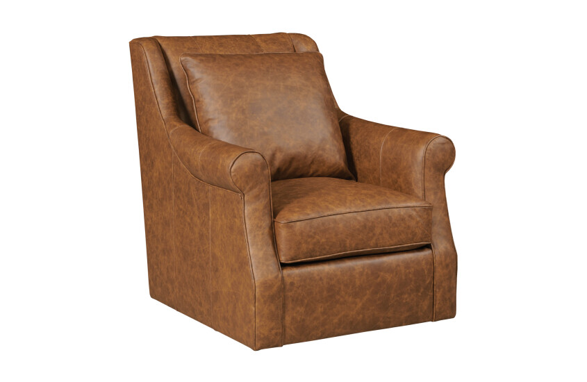 TATE SWIVEL GLIDER - LEATHER