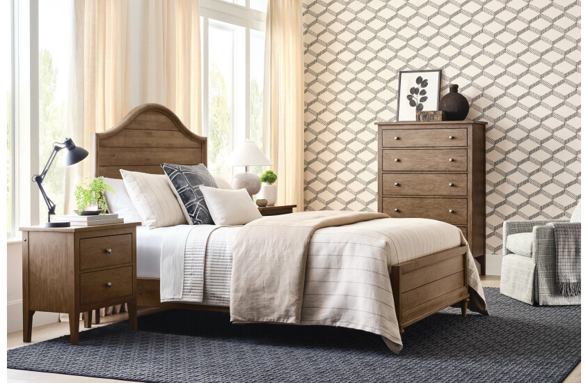 6/0 WOODLAWN PANEL BED-BARK - COMPLETE Room