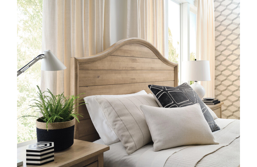 6/6  WOODLAWN PANEL BED-OATMEAL - COMPLETE Room 2