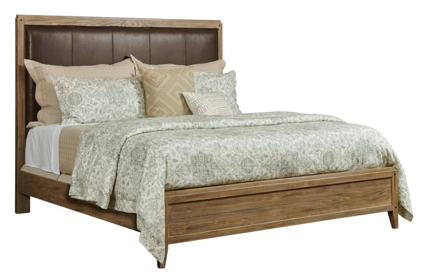 LONGVIEW KING UPH BED - COMPLETE