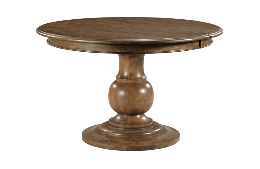 WHITSON ROUND PEDESTAL DINING TABLE - COMPLETE