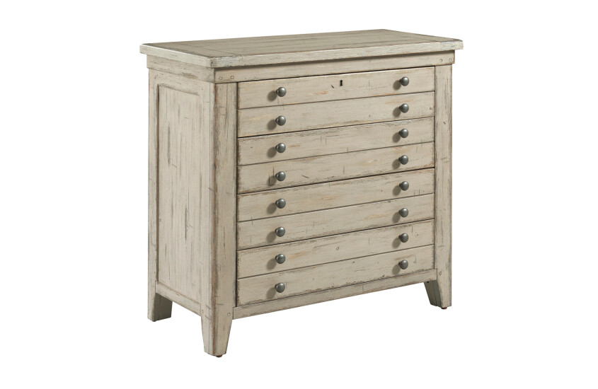 BRIMLEY MAP DRAWER BACHELOR'S CHEST - CAMEO FINISH 71