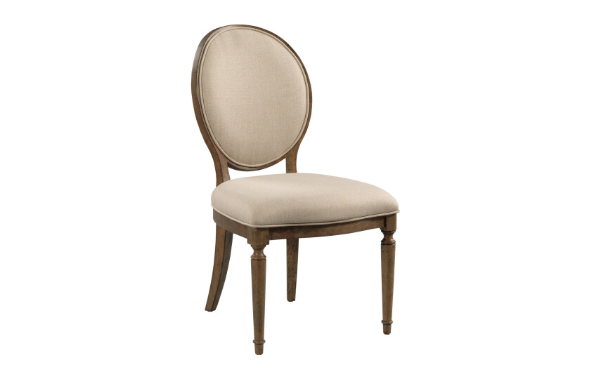 CECIL OVAL BACK UPH SIDE CHAIR